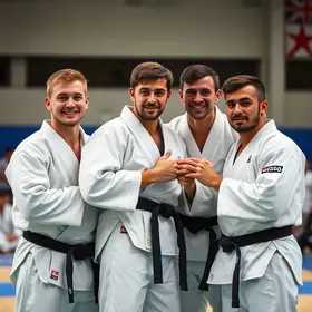 Equipe masculina de judô sub