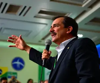 Flávio Bolsonaro realiza último ato de campanha antes do 1º turno no interior de SP
