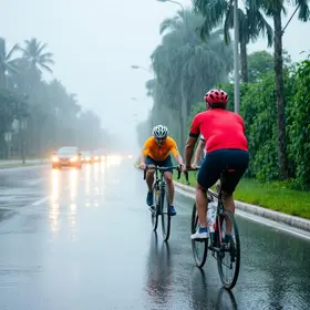 Nem o frio e a chuva espantam ciclistas: Volta Ciclística agita o ABC neste domingo