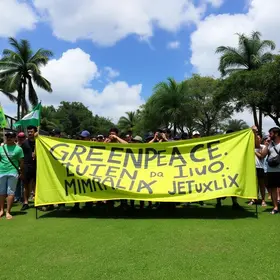 Greenpeace Brasil leva pauta de justiça climática ao 13º ano da Batalha da Matrix, em São Bernardo do Campo (SP)